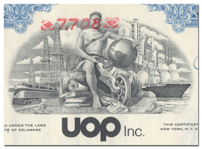 UOP, Inc. Stock Certificate