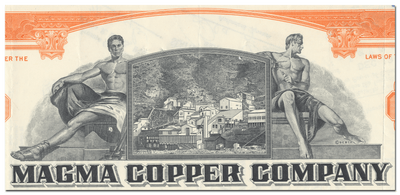 Magma Copper Company Stock Certificate