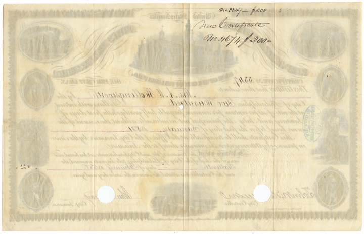 Philadelphia, Pennsylvania Bond Certificate