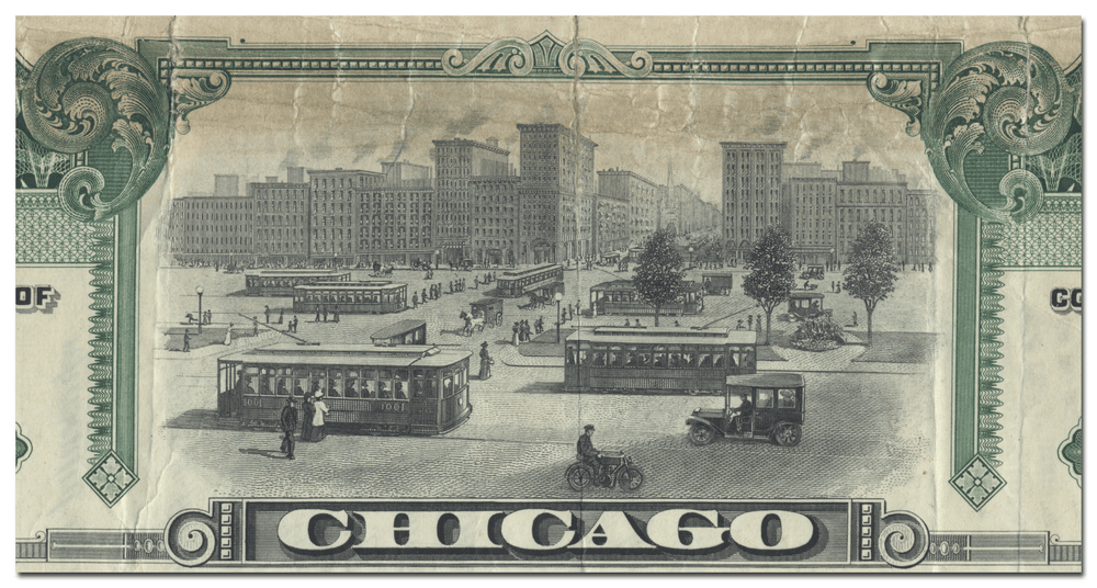 Chicago City and Connecting Railways Stock Certificate