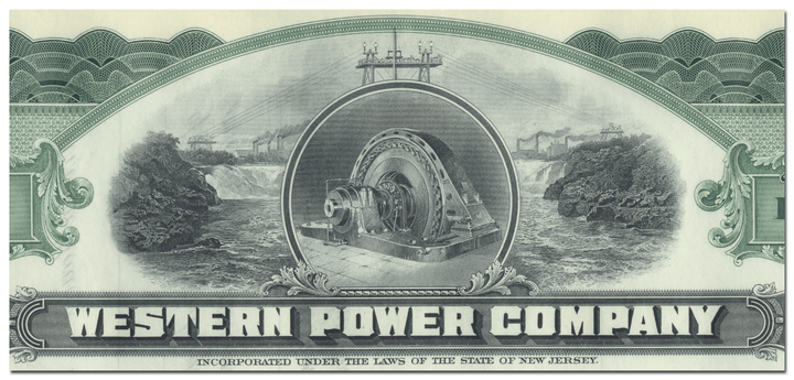 Western Power Company Stock Certificate