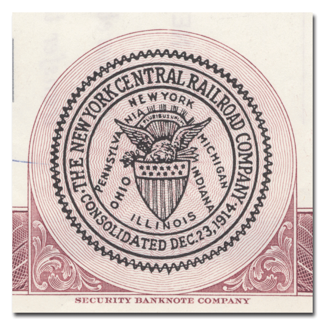 New York Central Railroad Company Bond Certificate