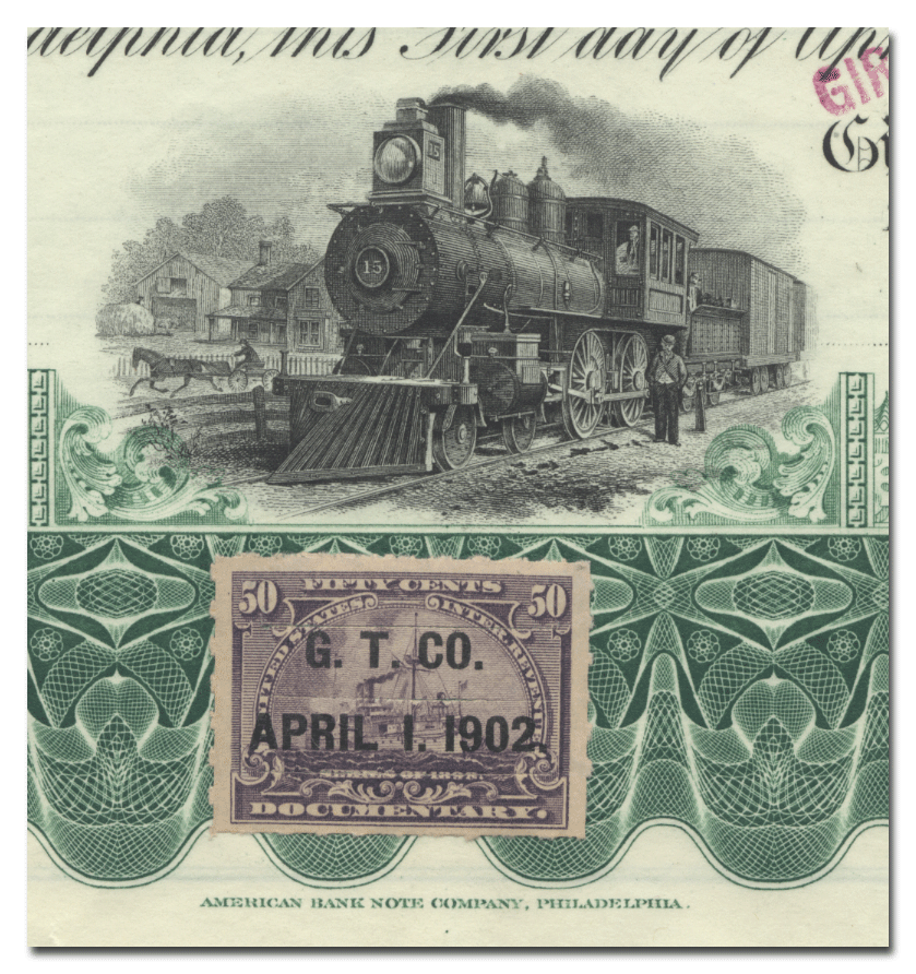 Choctaw, Oklahoma and Gulf Railroad Company Bond Certificate