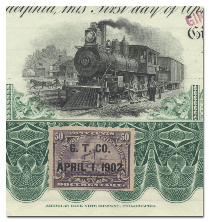 Choctaw, Oklahoma and Gulf Railroad Company Bond Certificate