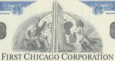 First Chicago Corporation Bond Certificate