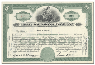 Mead Johnson & Company Stock Certificate