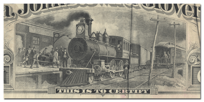 Fonda, Johnstown & Gloversville Railroad Company Stock Certificate
