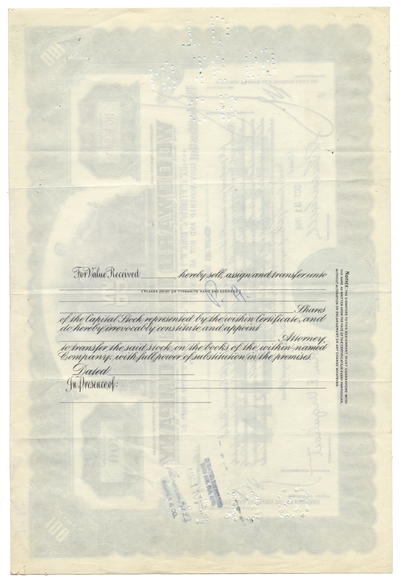 Woodward Iron Company Stock Certificate