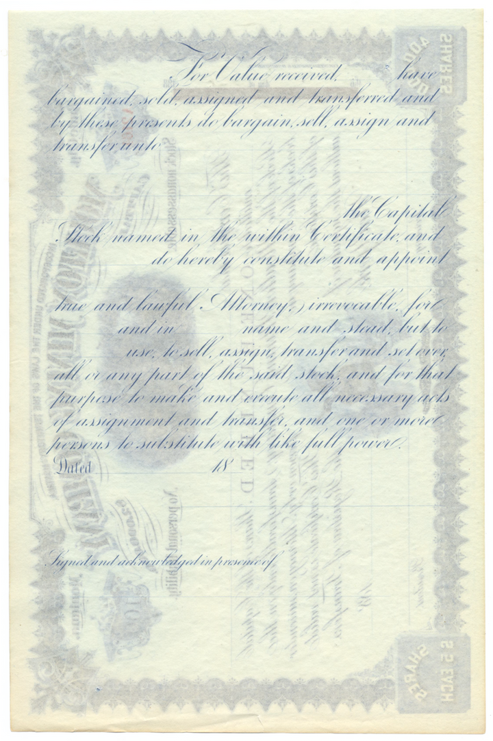 Moulton Mining Company Stock Certificate