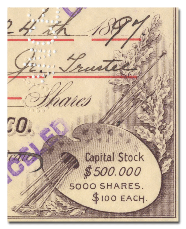 Schmidt Label & Lithographic Company Stock Certificate