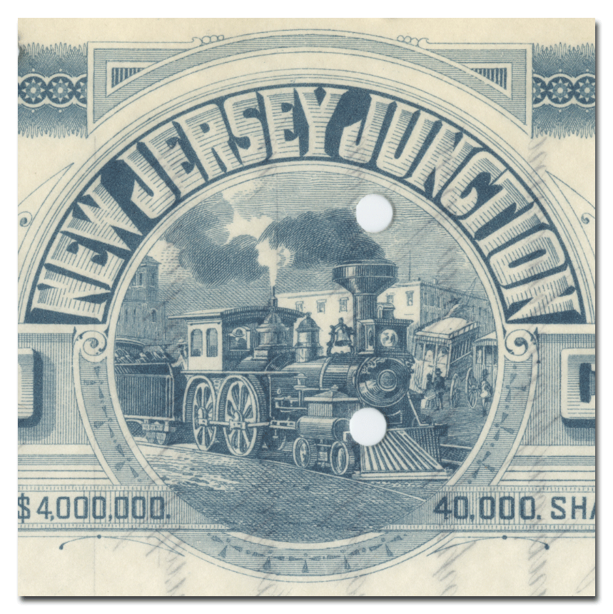 New Jersey Junction Railroad Company Stock Certificate