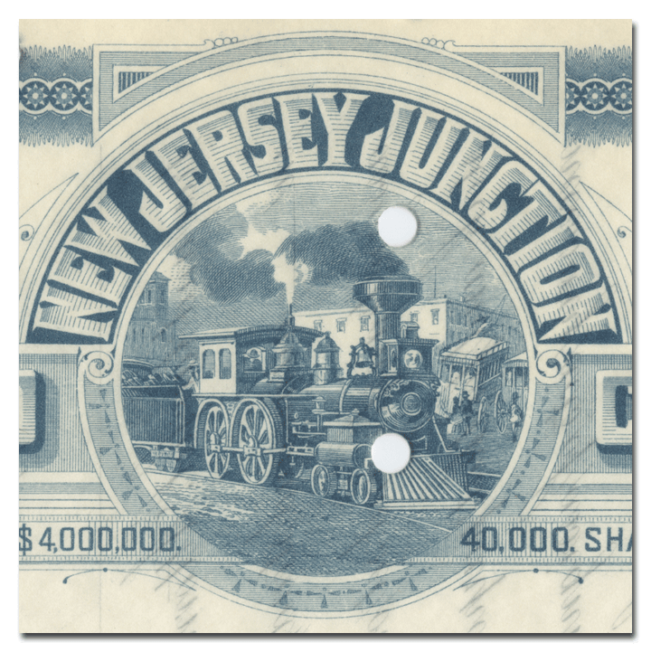 New Jersey Junction Railroad Company Stock Certificate