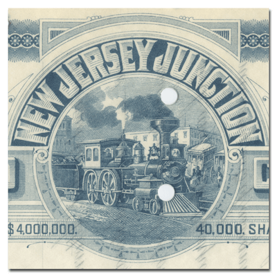 New Jersey Junction Railroad Company Stock Certificate