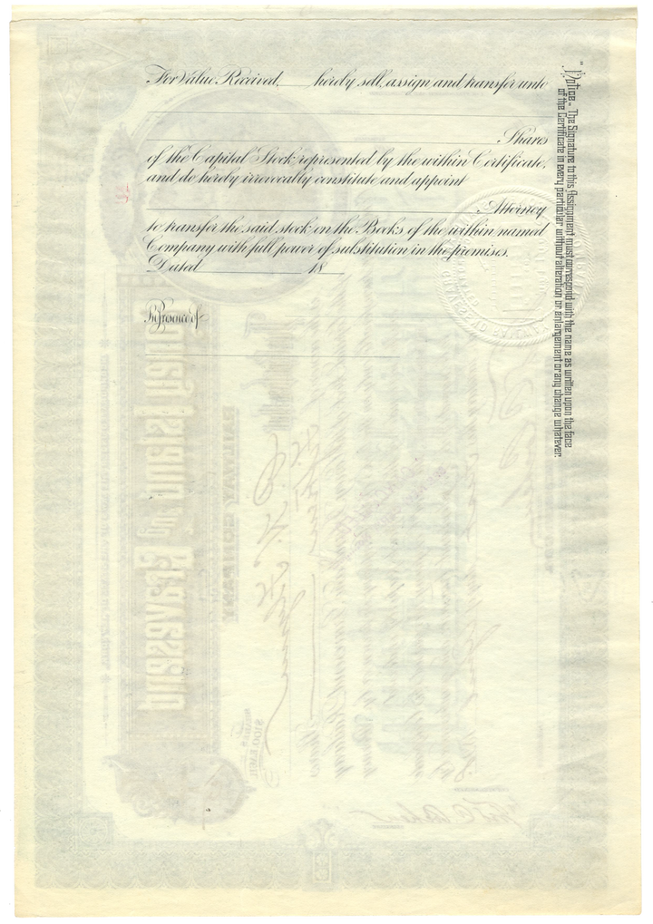 Coney Island and Gravesend Railway Company Stock Certificate