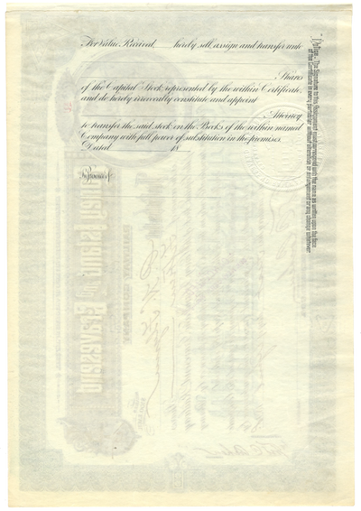 Coney Island and Gravesend Railway Company Stock Certificate