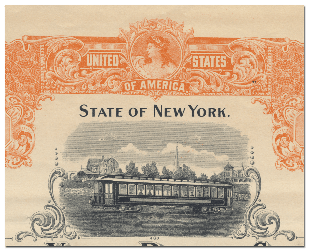 Hudson Valley Railway Company Bond Certificate