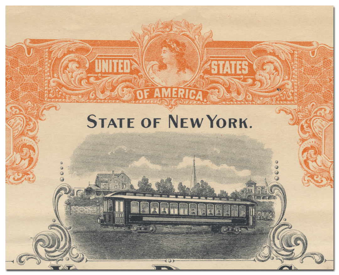 Hudson Valley Railway Company Bond Certificate