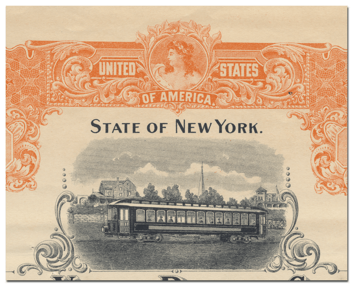 Hudson Valley Railway Company Bond Certificate