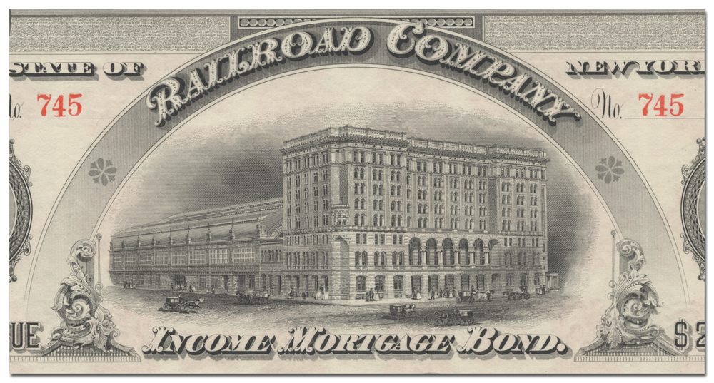 Philadelphia, Reading and New England Railroad Company Bond Certificate