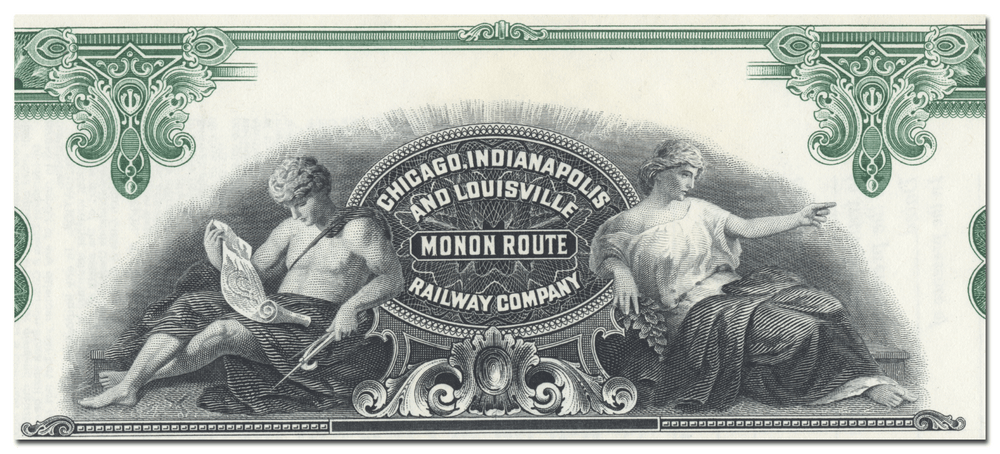 Chicago, Indianapolis and Louisville Railway Company Stock Certificate