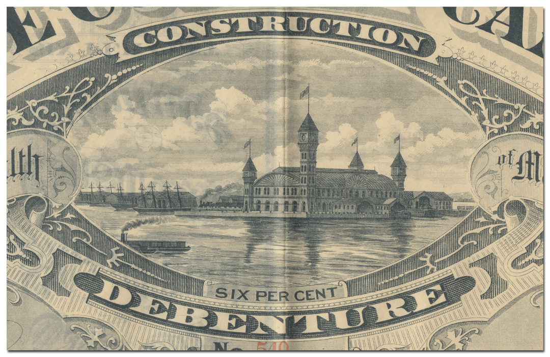 Cape Cod Ship Canal Company Bond Certificate