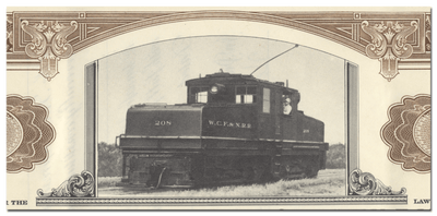 Waterloo, Cedar Falls & Northern Railroad Stock Certificate