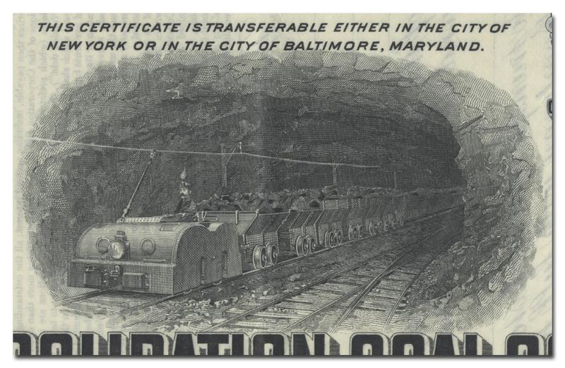 Consolidation Coal Company Stock Certificate