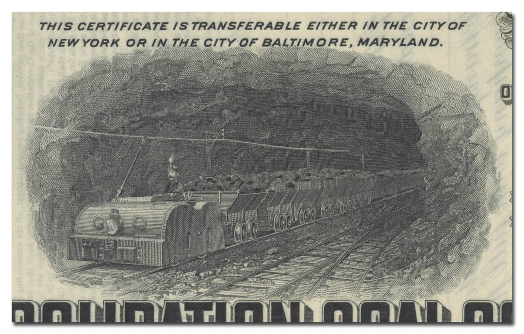 Consolidation Coal Company Stock Certificate