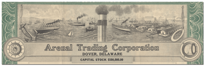 Arenal Trading Corporation Stock Certificate