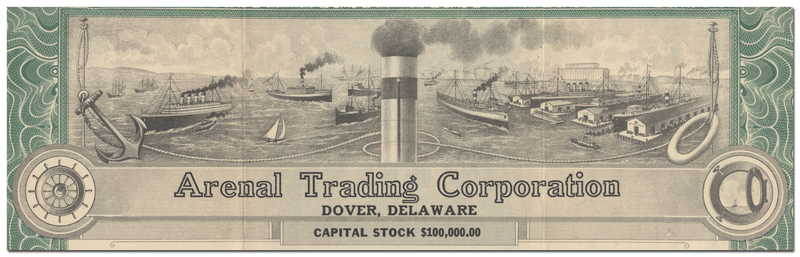 Arenal Trading Corporation Stock Certificate