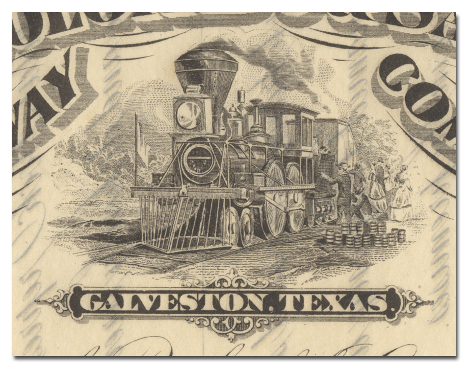 Gulf Colorado & Santa Fe Railway Company Stock Certificate