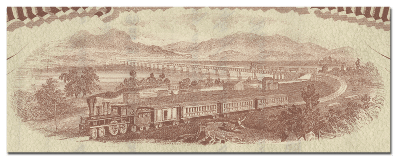 Kansas City, Burlington and Santa Fe Railway Company Stock Certificate