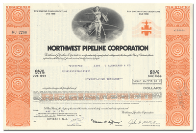 Northwest Pipeline Corporation Bond Certificate