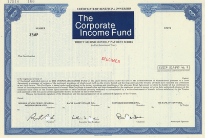 Corporate Income Fund (Merrill Lynch)