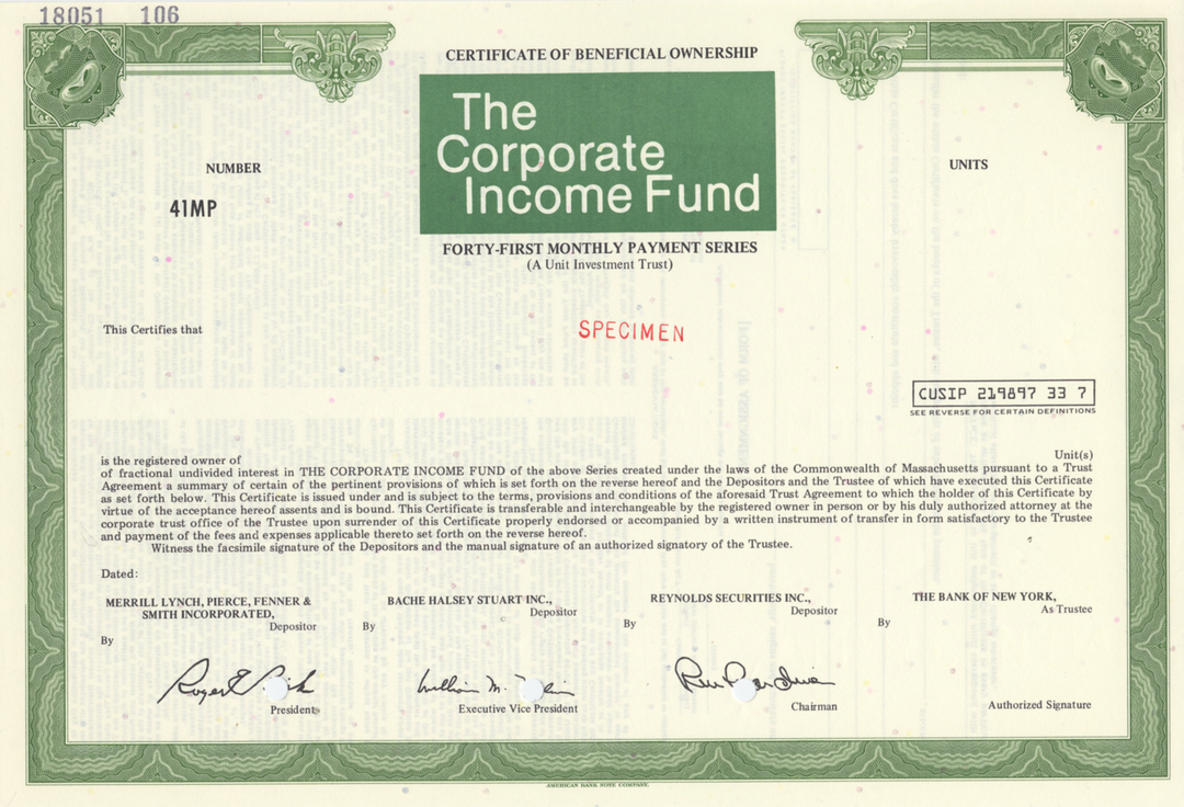 Corporate Income Fund (Merrill Lynch)