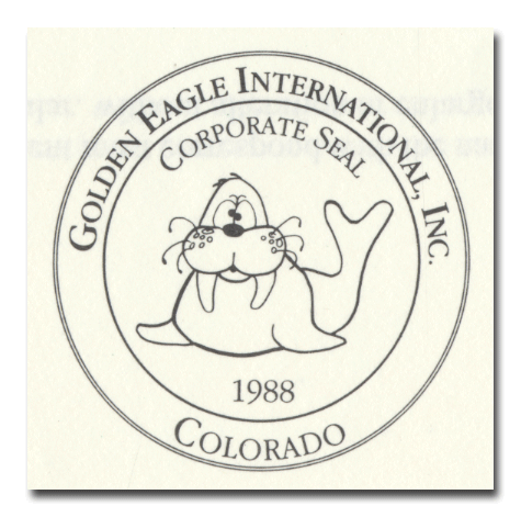 Golden Eagle International, Inc. Specimen Stock Certificate