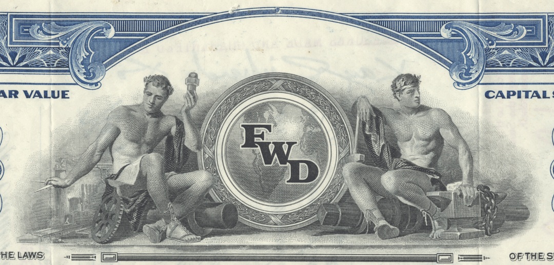 Four Wheel Drive Company Stock Certificate