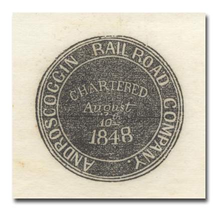 Androscoggin Railroad Company Bond Certificate