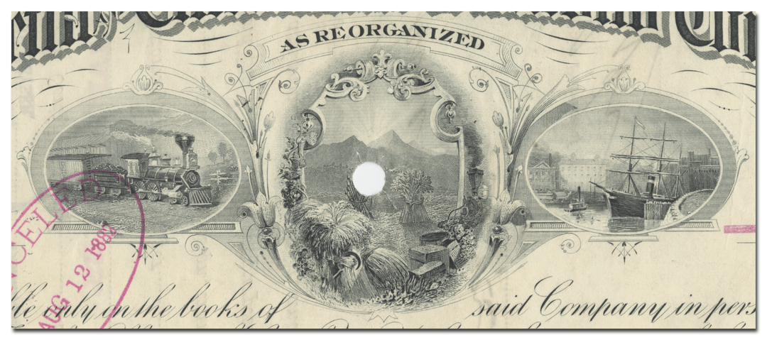 Marietta and Cincinnati Railroad Company Stock Certificate