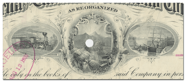 Marietta and Cincinnati Railroad Company Stock Certificate