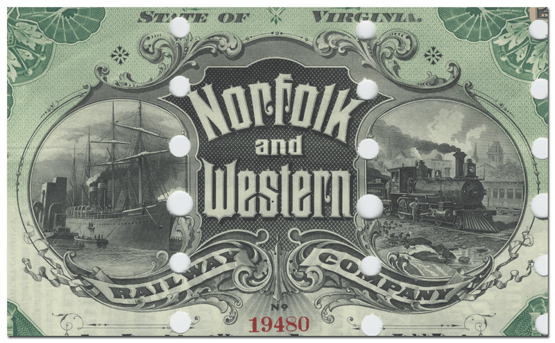 Norfolk and Western Railway Company Bond Certificate