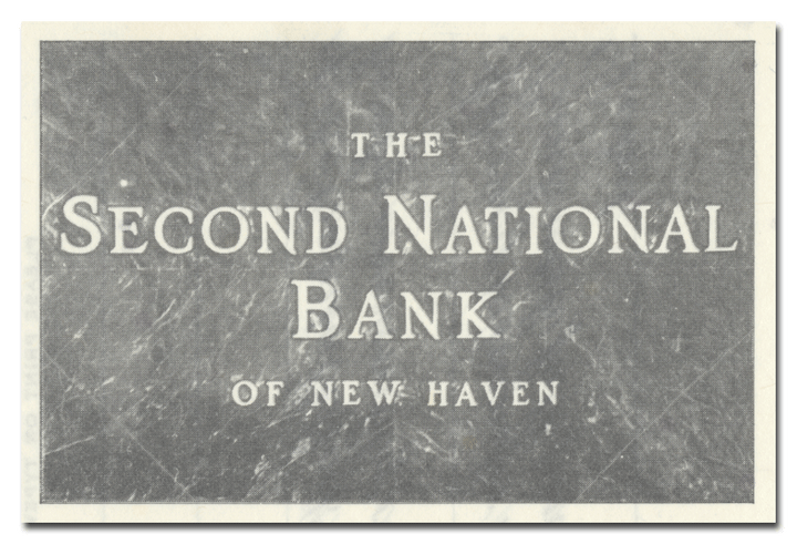 Second National Bank of New Haven Stock Certificate