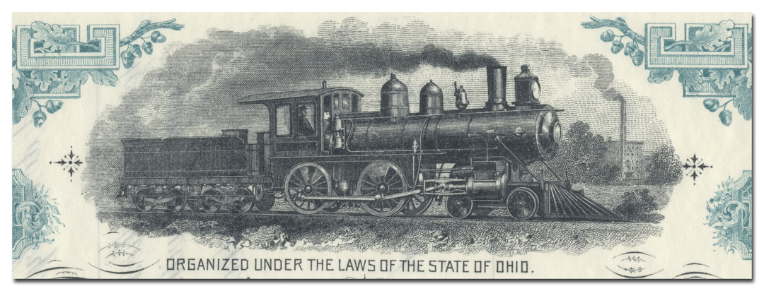 Ohio River and Lake Erie Railroad Company Stock Certificate