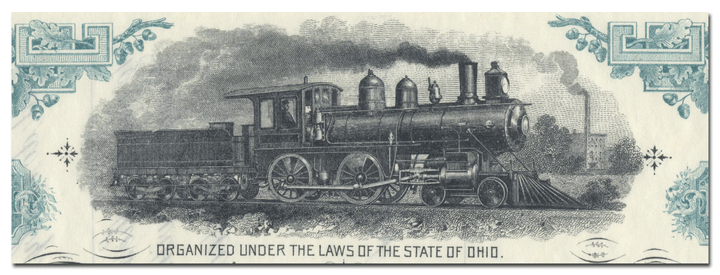 Ohio River and Lake Erie Railroad Company Stock Certificate