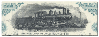 Ohio River and Lake Erie Railroad Company Stock Certificate