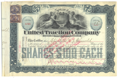 United Traction Company Stock Certificate