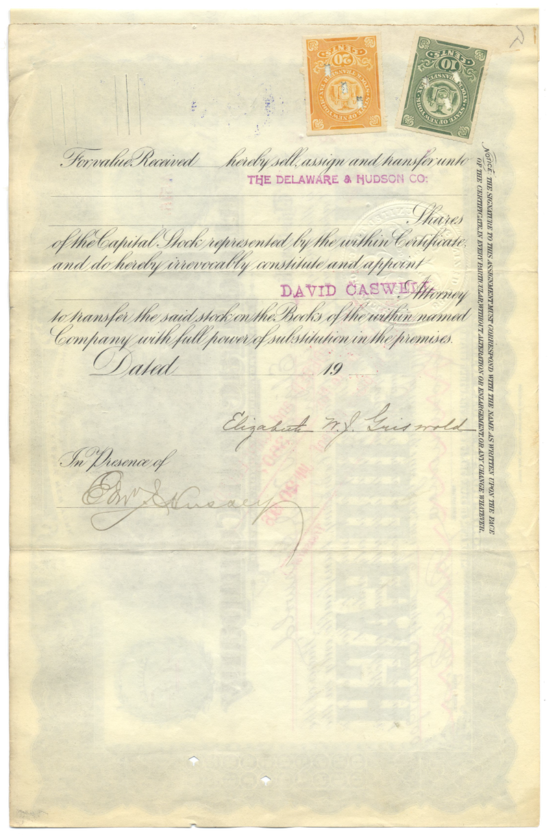 United Traction Company Stock Certificate