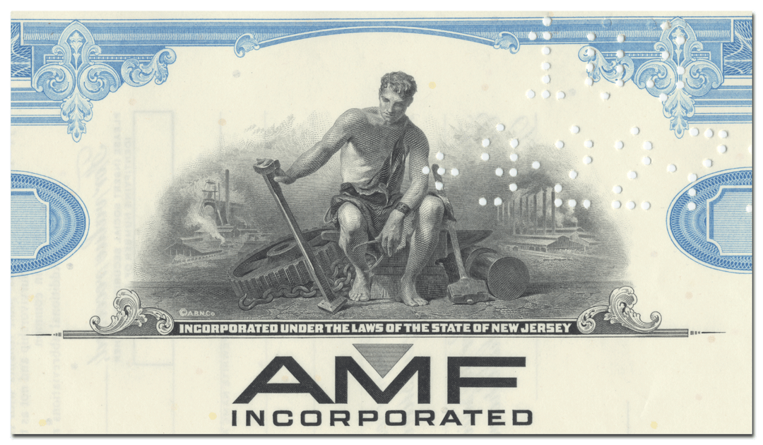 AMF Incorporated Stock Certificate