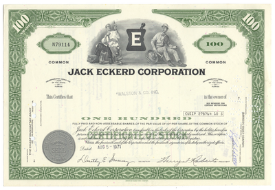 Jack Eckerd Corporation Stock Certificate
