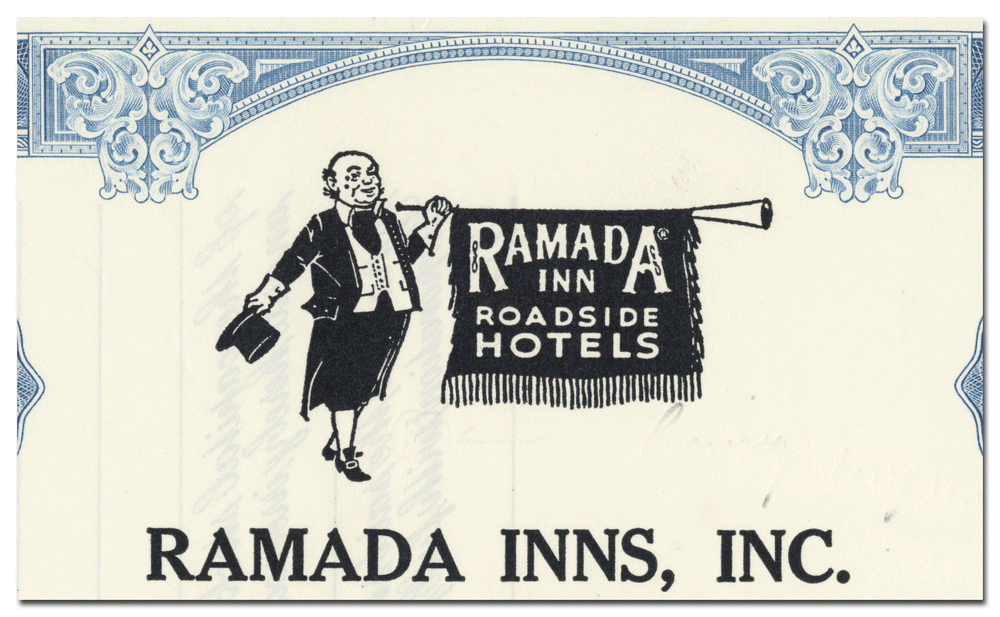 Ramada Inns, Inc. Stock Certificate